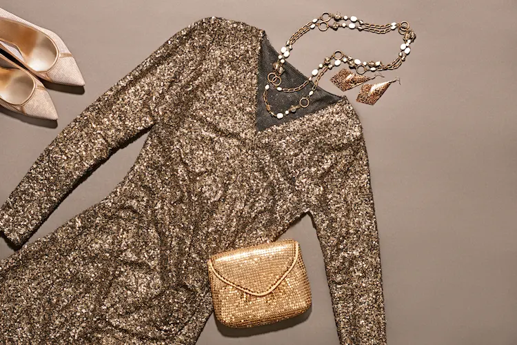 How to style a glitter dress