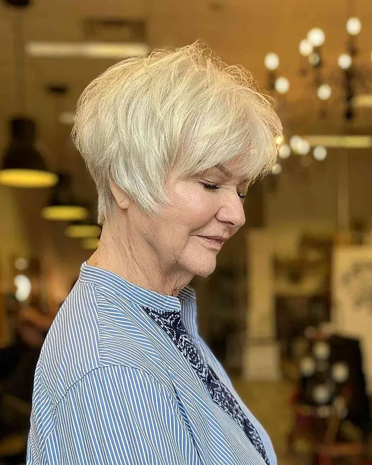 long textured pixie for fine hair