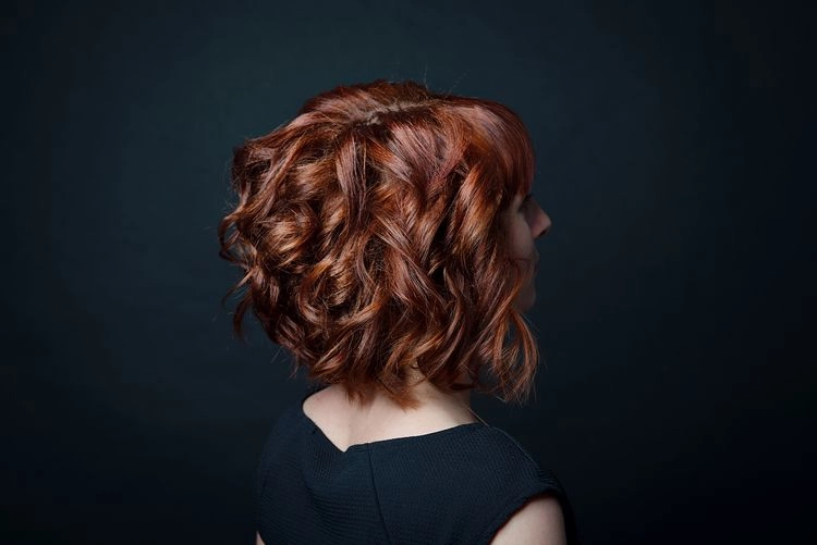curly bob hairstyles with a short back of the head