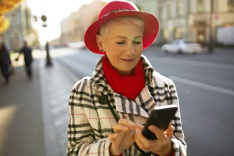 how to wear red at 60 years old woman winter fashion 2023 2024